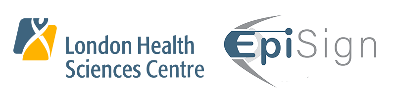 London Health Sciences Centre logo and EpiSign logo